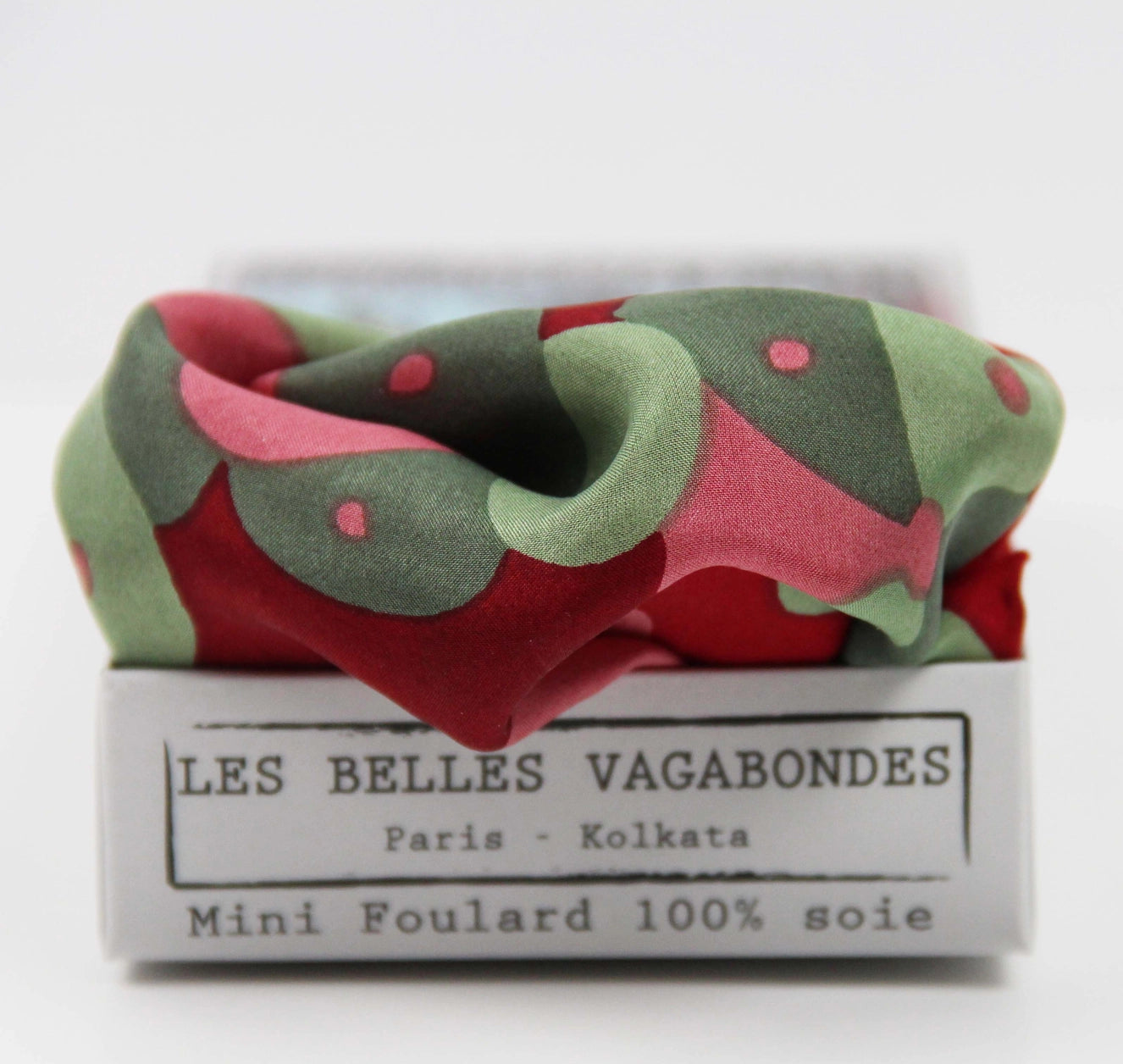 Mini Sakura Red Silk Scarf - Presence Hamilton