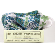 Mini Caribbean Blue Silk Scarf
