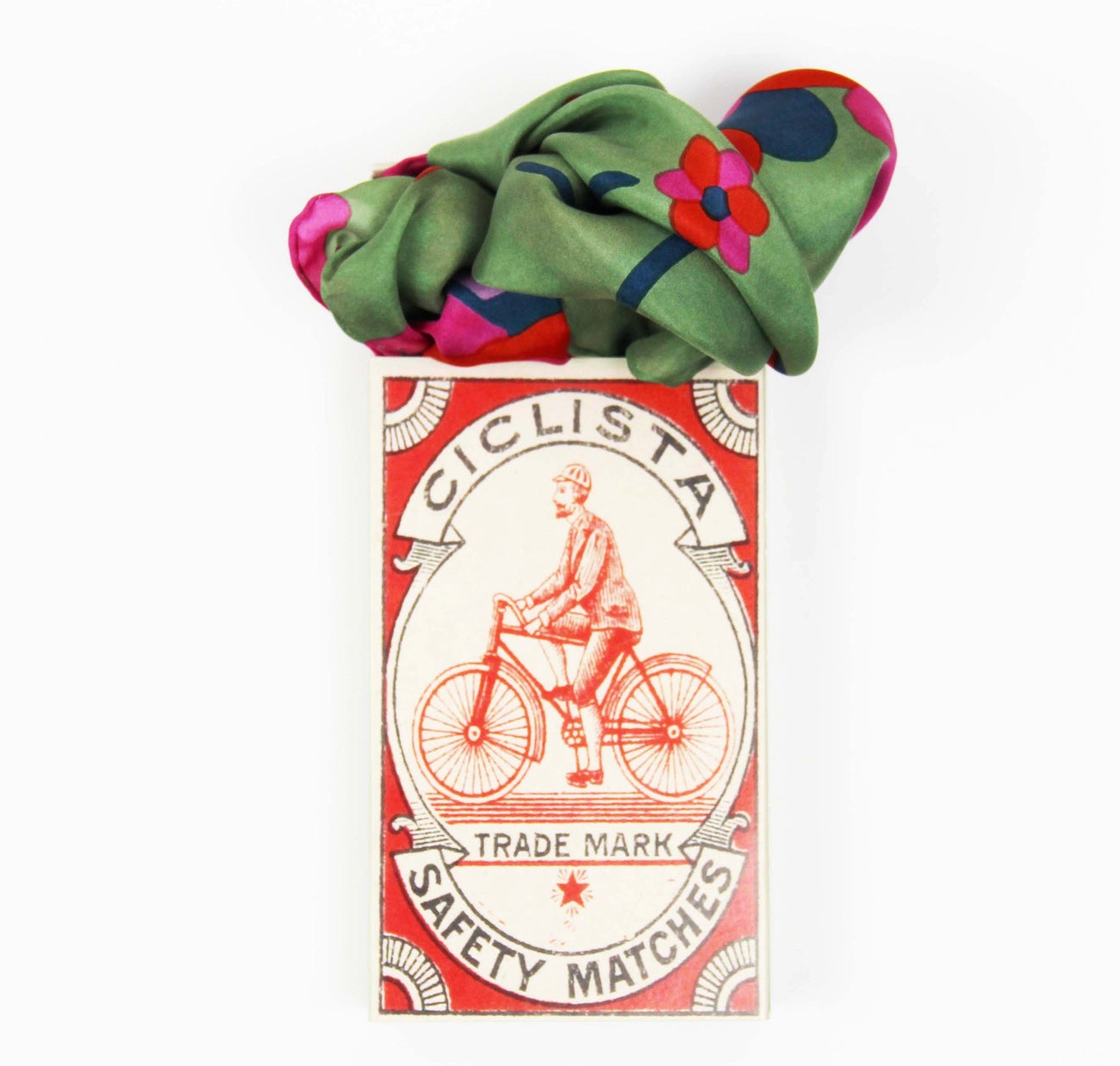 Mini Sakura Green Silk Scarf - Presence Hamilton