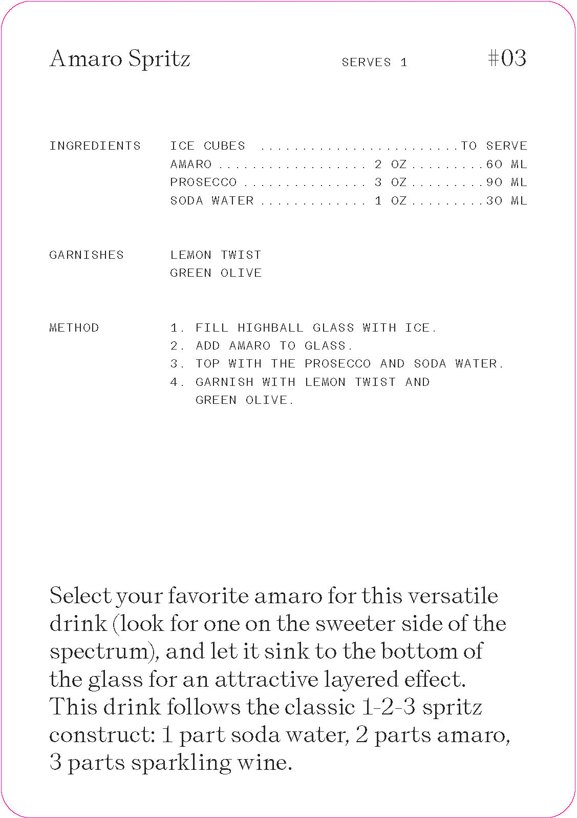 The Cocktail Cabinet - Spritz