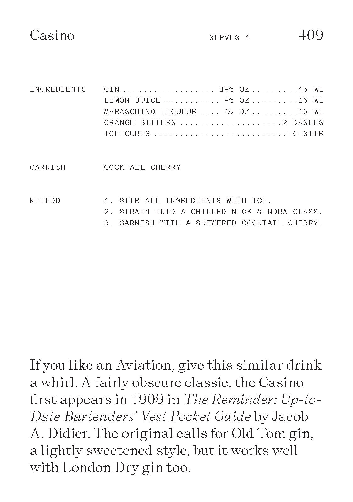 The Cocktail Cabinet - Aperitif - Presence Hamilton