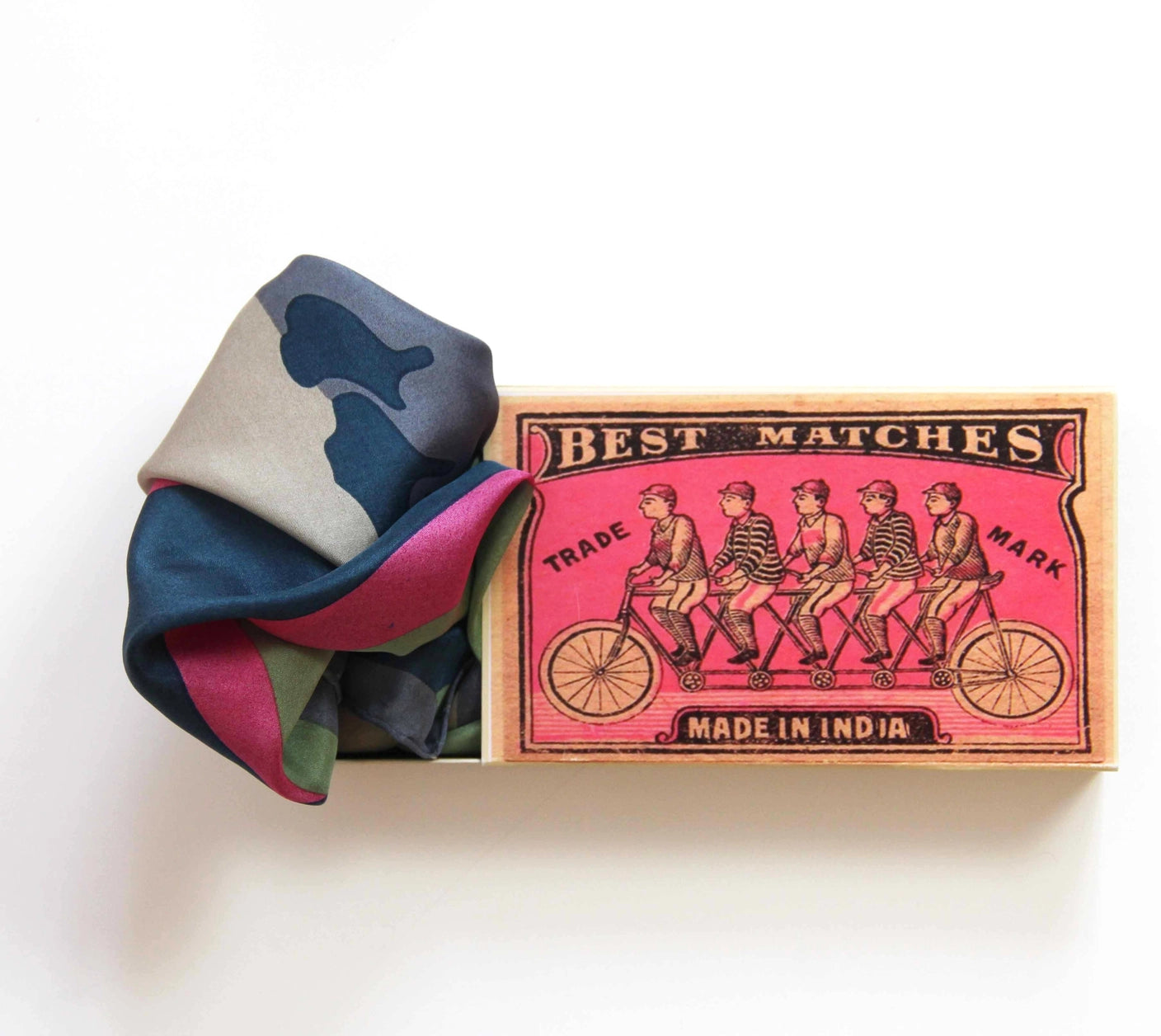 Mini Vivaro Fuchsia Silk Scarf