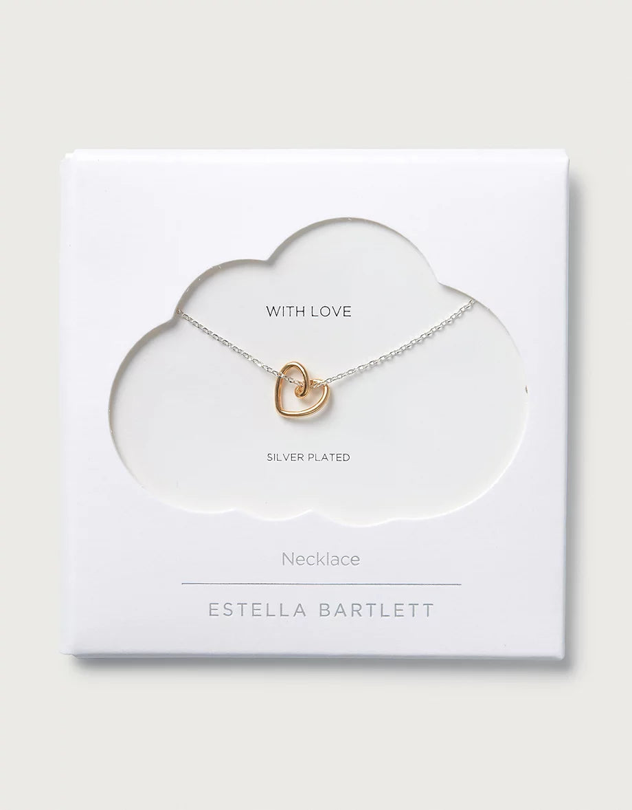 Wire Heart Necklace - Gold