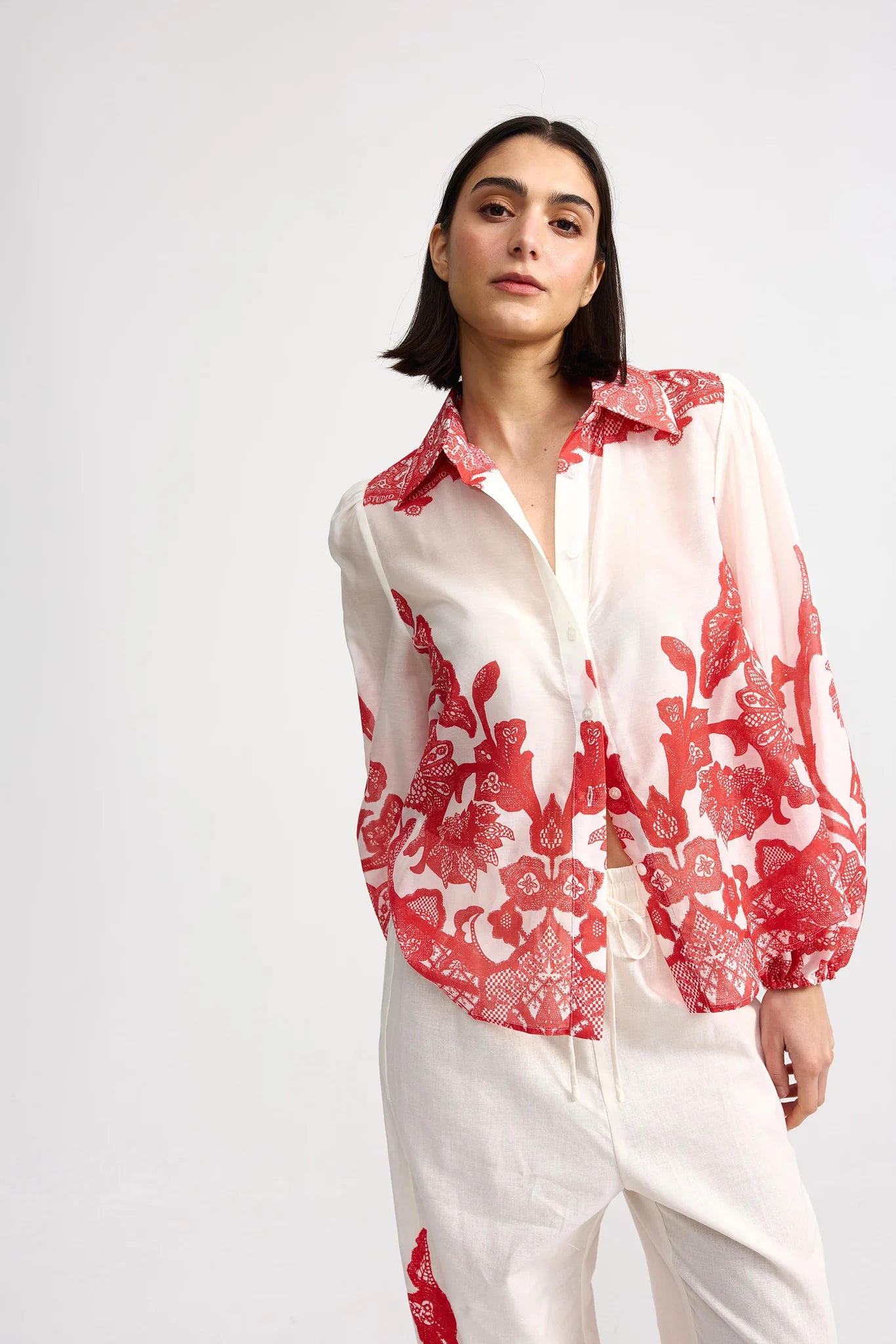 Vivian Blouse- Ruby Antique - Presence Hamilton