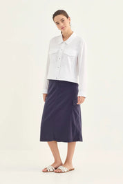 Acrobat Porter Skirt - Denim Marle
