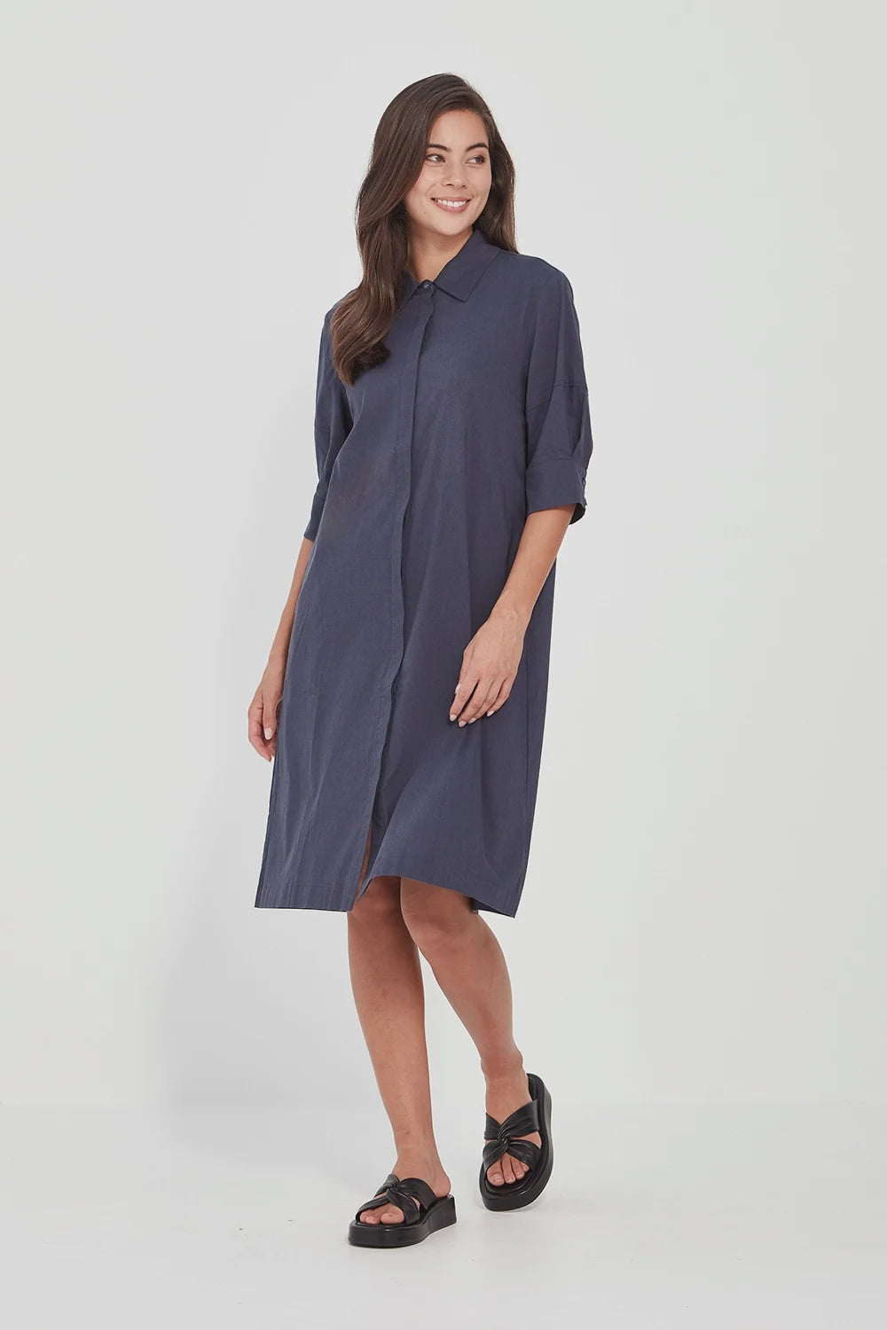Acrobat Nori Dress- Denim Marle