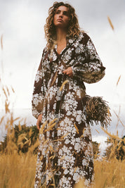 Emily Shirt Dress- Tasman Floral - Presence Hamilton