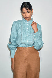 Haze Top - Dusty Blue - Presence Hamilton
