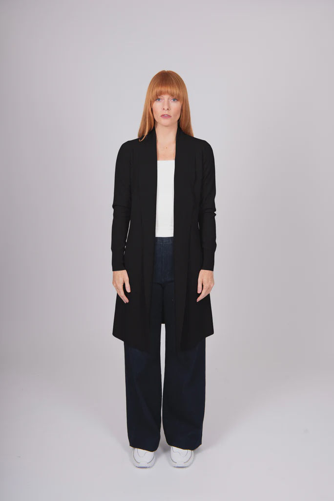 Emily Edge To Edge Cardi - Black - Presence Hamilton
