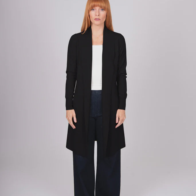 Emily Edge To Edge Cardi - Black - Presence Hamilton