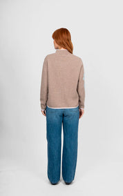 Flower Silhouette Jacquard Pullover - Presence Hamilton