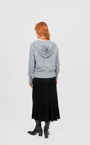 Sophie Wool Flared Skirt - Black - Presence Hamilton