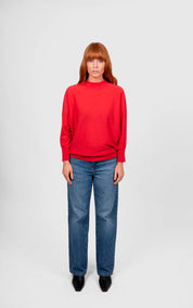Dolman 3/4 Sleeve Pullover -Cayenne - Presence Hamilton