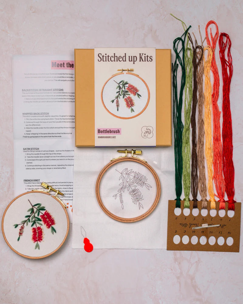 Stitched Up Kits - Bottlebrush - Presence Hamilton