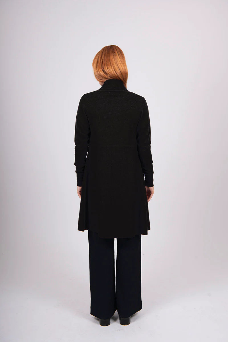 Emily Edge To Edge Cardi - Black - Presence Hamilton