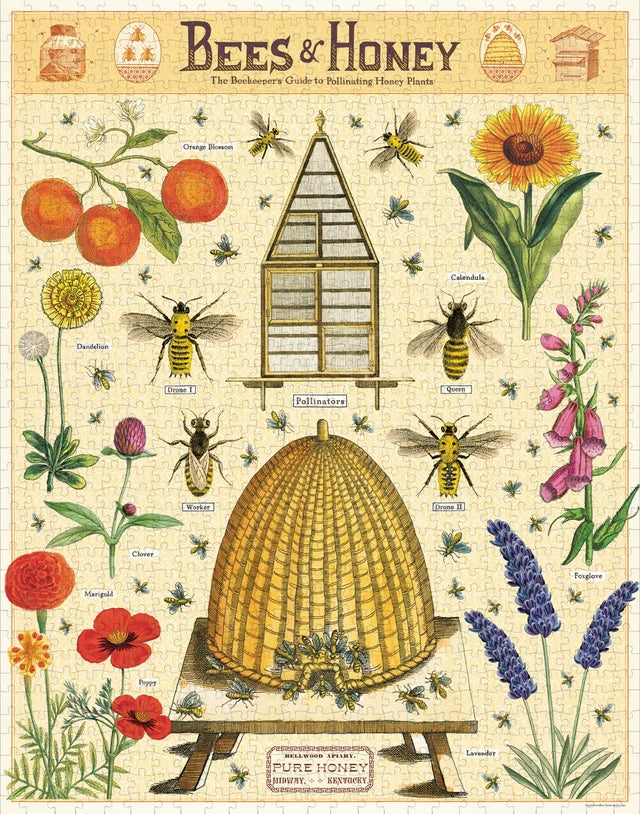 Vintage Puzzle- Bees & Honey
