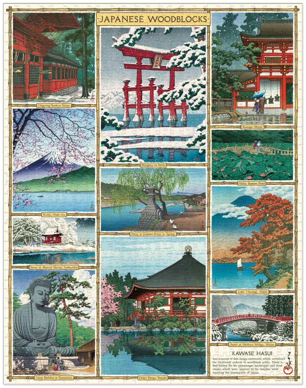 Vintage Puzzle-Japanese Woodblocks