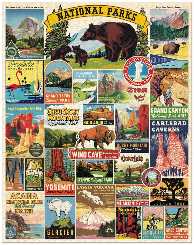 Vintage Puzzle- National Parks