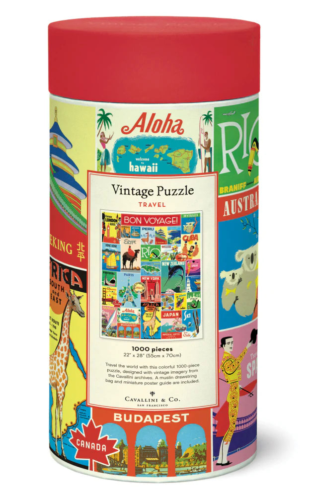 Vintage Puzzle- Travel