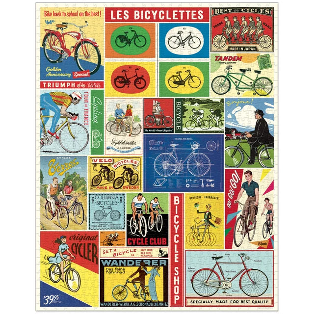 Vintage Puzzle- Bicycles