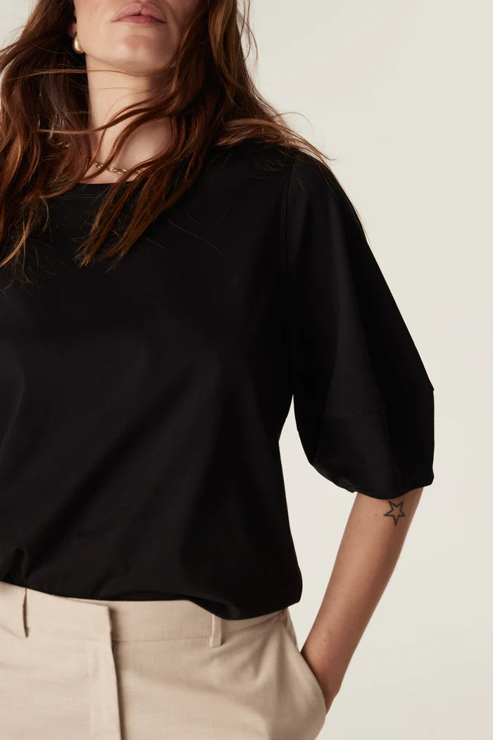 Pima Lantern Sleeve Top