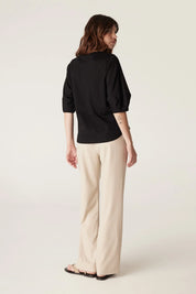 Pima Lantern Sleeve Top