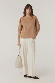 Pima Lantern Sleeve Top