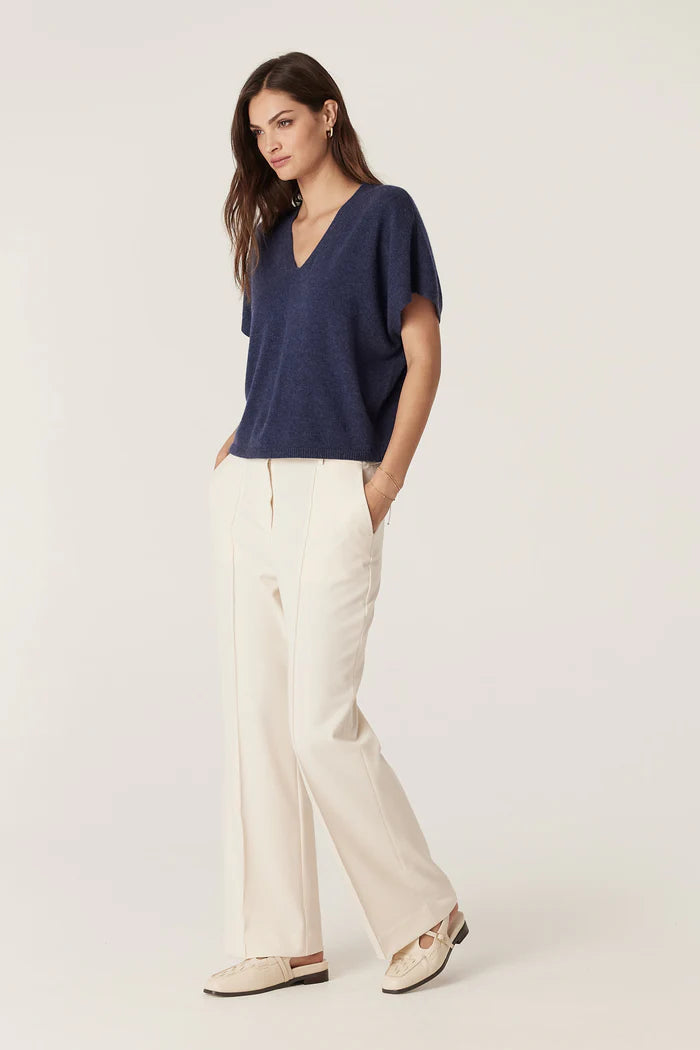 Cashmere Relaxed Top- Denim