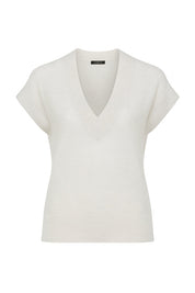 Abigail Merino Top - Antique White