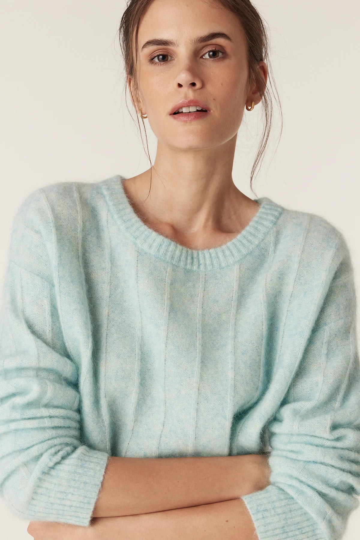 Colour Me Crew Jumper- Azure - Presence Hamilton