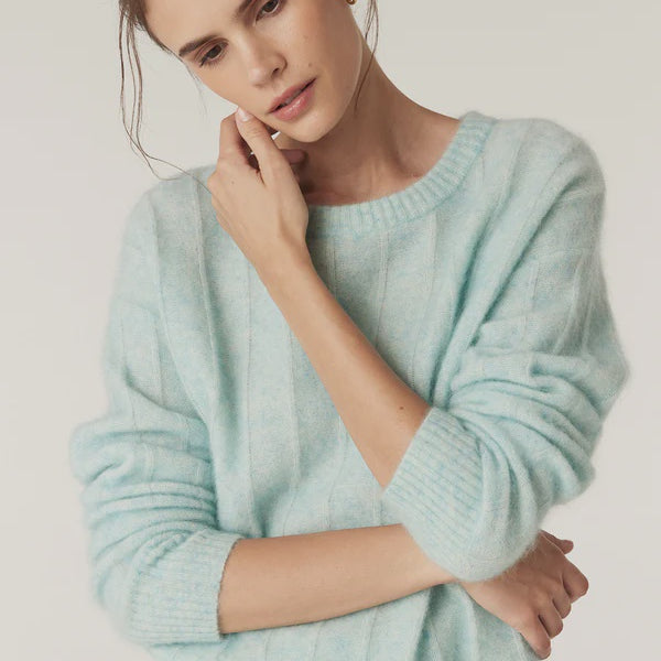 Colour Me Crew Jumper- Azure - Presence Hamilton