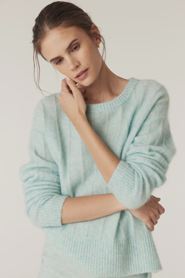 Colour Me Crew Jumper- Azure - Presence Hamilton