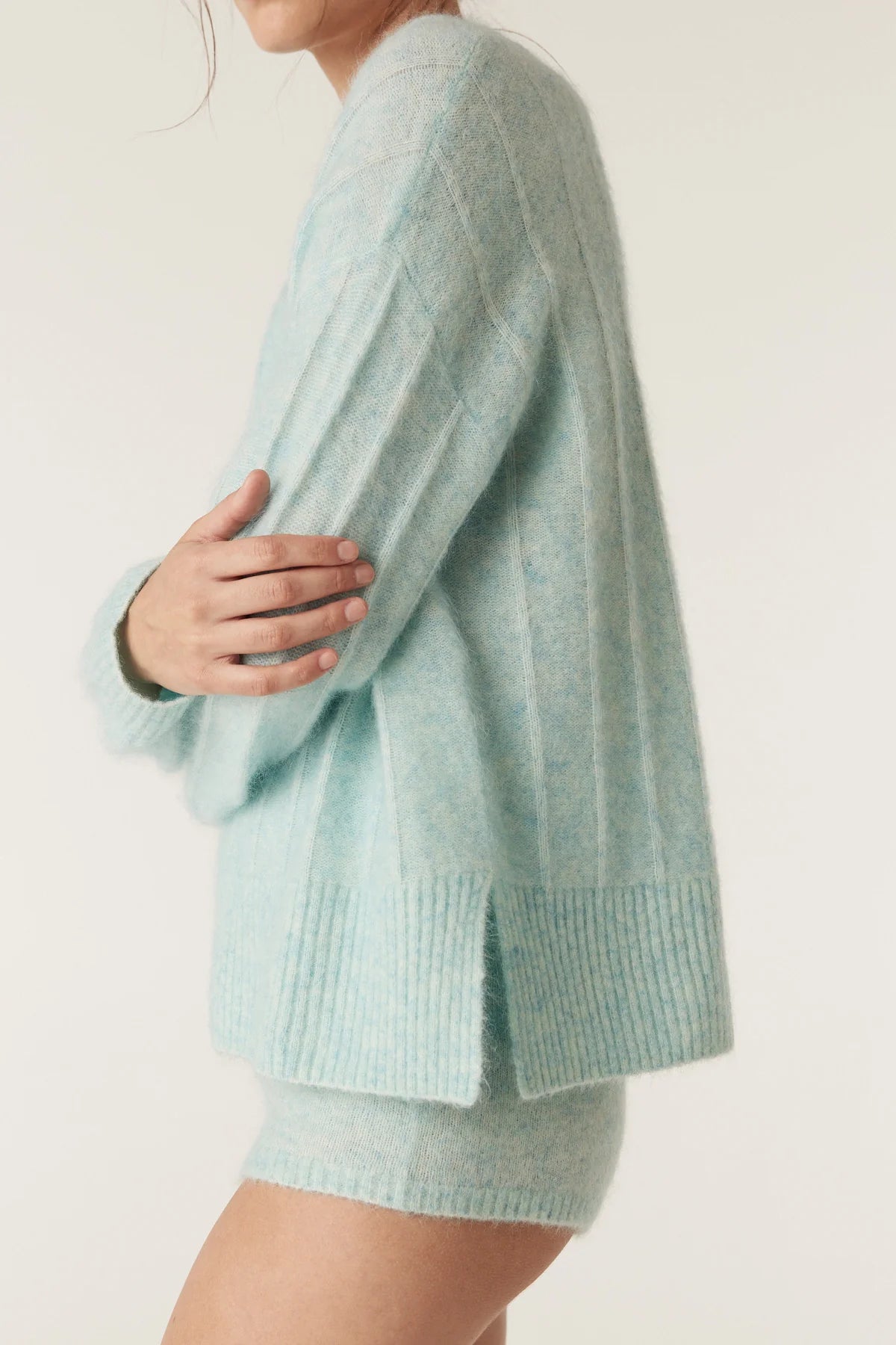 Colour Me Crew Jumper- Azure - Presence Hamilton