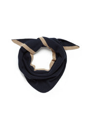 Cashwool Neck Scarf -Navy - Presence Hamilton