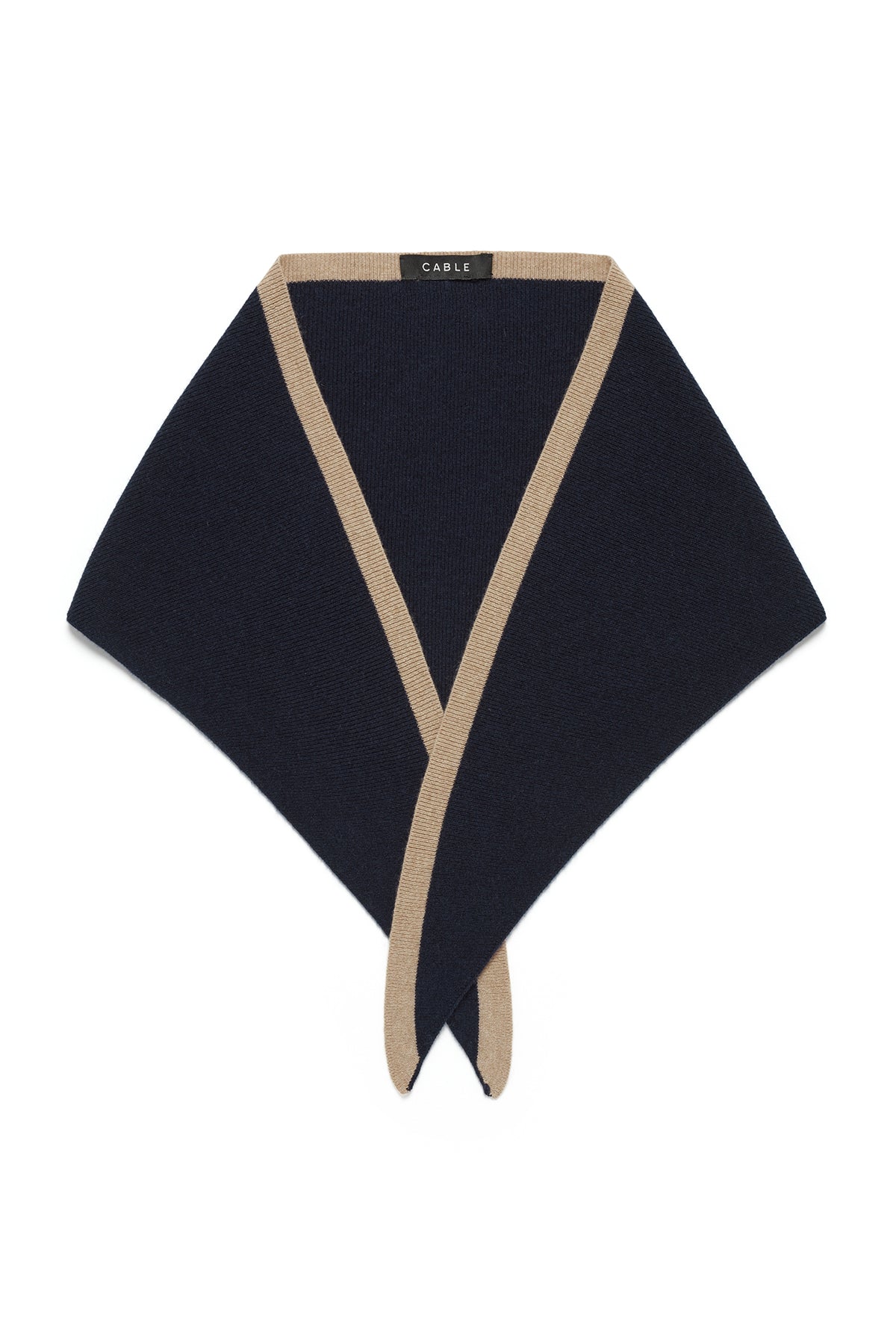 Cashwool Neck Scarf -Navy - Presence Hamilton