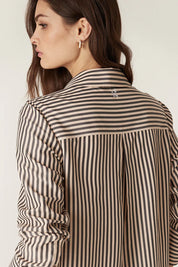 Jamie Stripe Shirt - Khaki Stripe