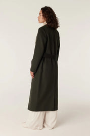 Evans Wool Coat -Forest Green - Presence Hamilton