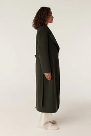 Evans Wool Coat -Forest Green - Presence Hamilton