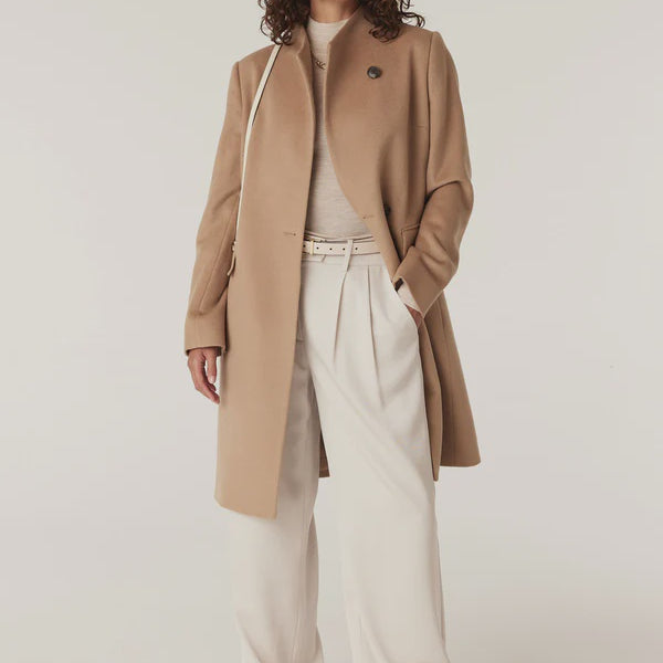 Eton Wool Coat - Camel - Presence Hamilton