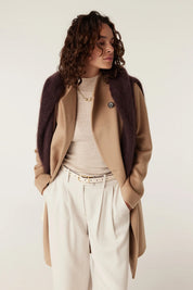 Eton Wool Coat - Camel - Presence Hamilton