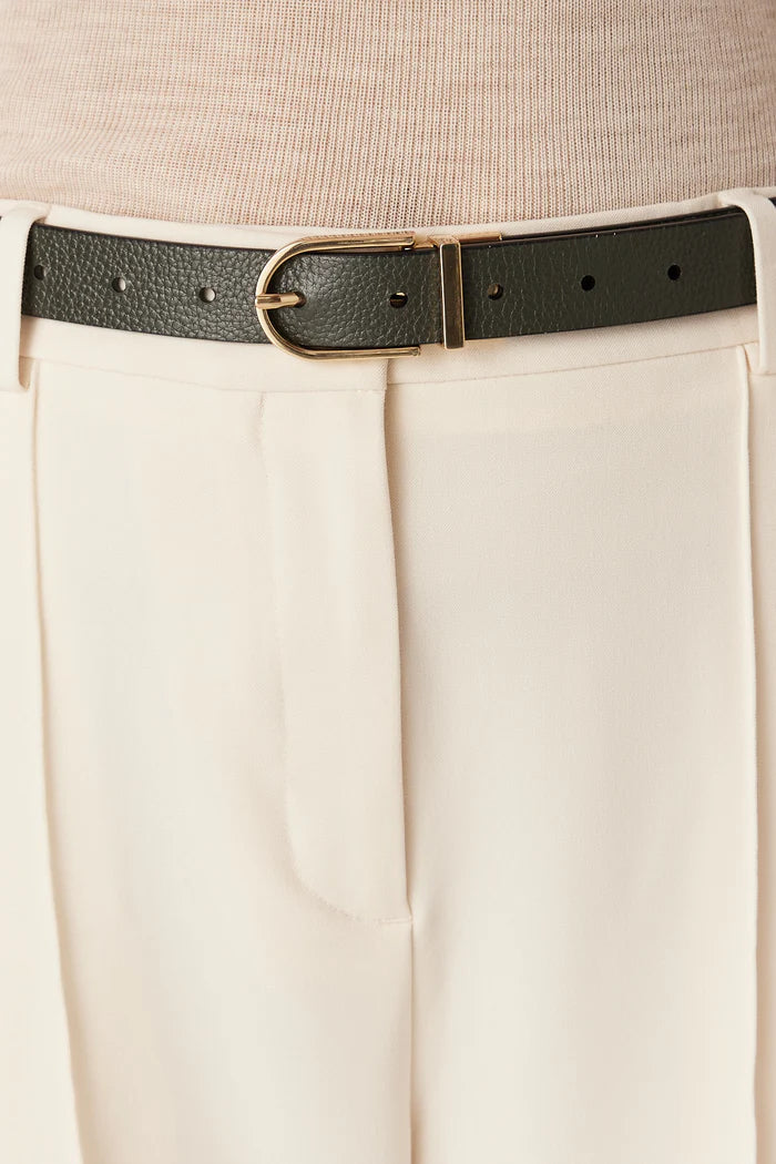 Reversible Belt -Black & Green - Presence Hamilton