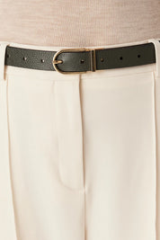 Reversible Belt -Black & Green - Presence Hamilton