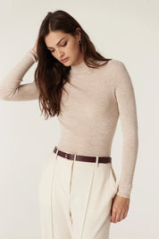 Reversible Belt -Ecru & Port - Presence Hamilton