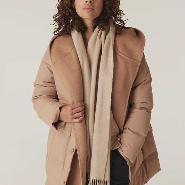 Pure Wool Scarf -Camel - Presence Hamilton
