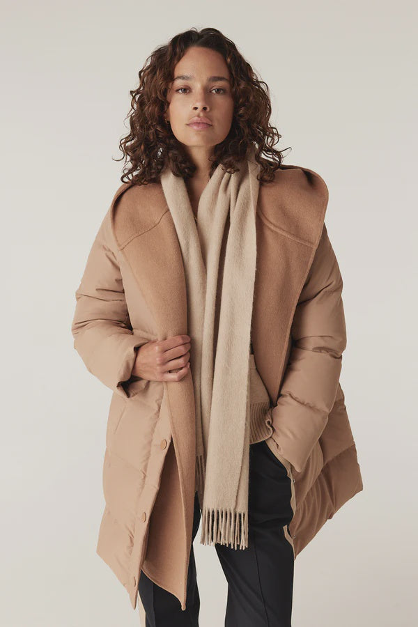 Pure Wool Scarf -Camel - Presence Hamilton