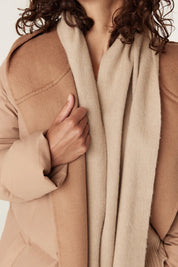 Pure Wool Scarf -Camel - Presence Hamilton