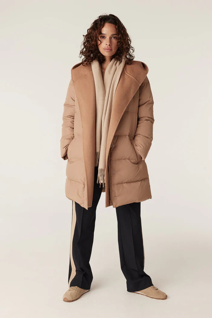 Pure Wool Scarf -Camel - Presence Hamilton