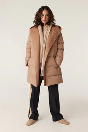 Pure Wool Scarf -Camel - Presence Hamilton