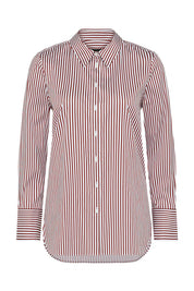 Henri Stripe Shirt - Red Stripe - Presence Hamilton