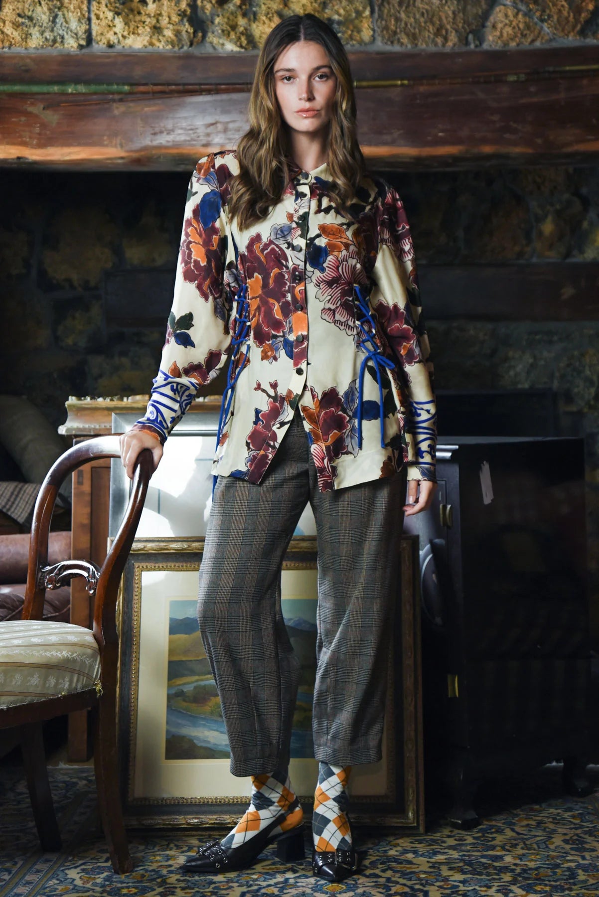 Off Track Pant- Multi Check